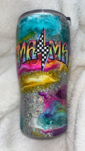 20 oz epoxy tumbler ink swirl Mama