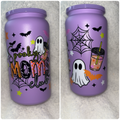 Stainless steel can tumbler purple