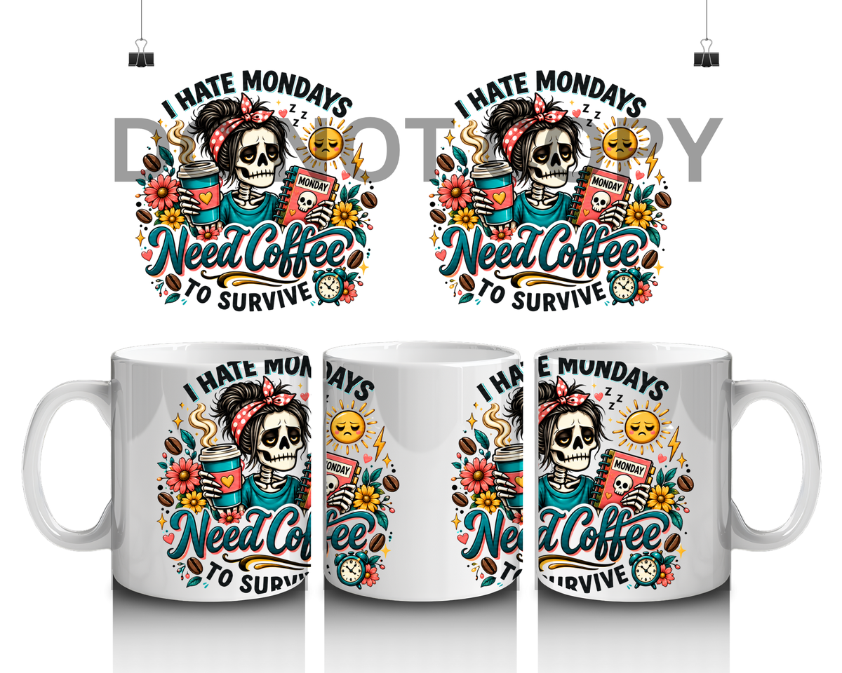 15 oz mug I hate Mondays